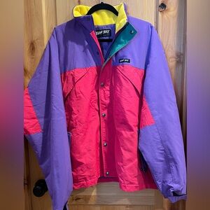 Vintage Oliver Tree official merchandise Retro Jacket - Purple, Red, Yellow
